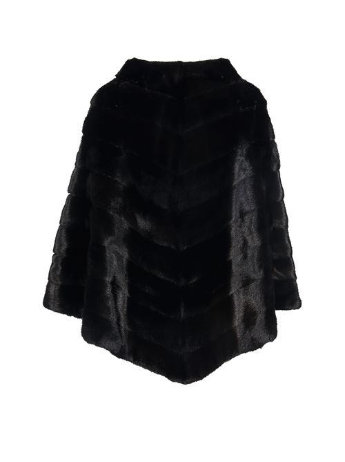 Mink fur coat SIMONETTA RAVIZZA | A10PONC301BLACK